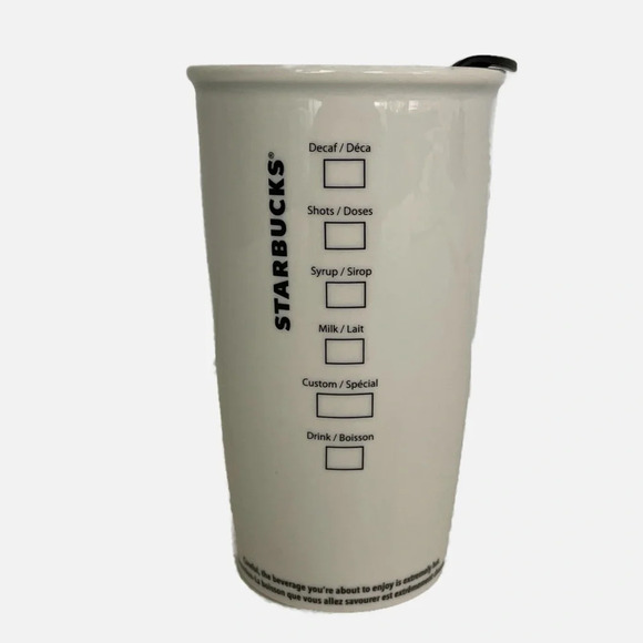 Starbucks Siren Logo Double-Wall Ceramic Coffee Tumbler and Mug 2011 Set - Picture 4 of 16